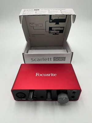 Focusrite Scarlett Solo 3rd Gen USB Audio Interface - With Box - Tested