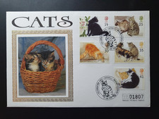 1995 CATS MERCURY OFFICIAL FDC & CELEBRATING CATS, CATSHILL SHS CV £20 #3904