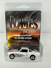 Rare Greenlight Flames The Series 1966 Ford Mustang Shelby GT350 White Edition 