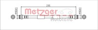 Metzger Bremsschlauch 4111806 FüR Fiat