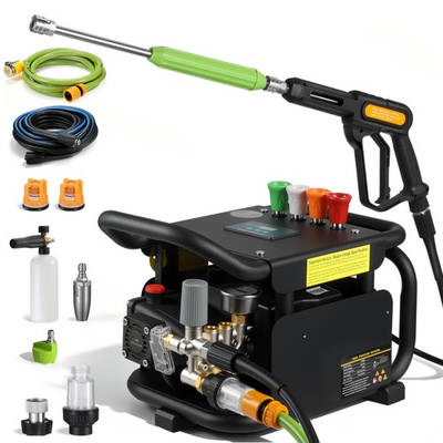 #ad 150bar 3.2GPM Commercial Pressure Washer 3HP Inverter Triplex Pump 75dB 7Nozzles $379.99