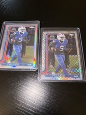2025 Topps Chrome Football X-fractor And Refractor Joshua Palmer #31 Bills Cards