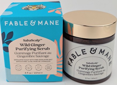 Fable & Mane SahaScalp Wild Ginger Purifying Scalp Scrub 8oz./237ml Full Size