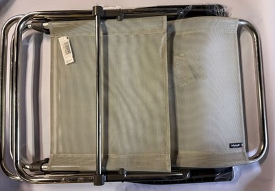 Lafuma Alu Low Campingstuhl Verstellbar Zusammenklappbar Beige Seigle Camping