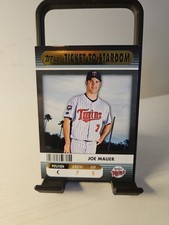 2009 Topps Ticket To Stardom Joe Mauer Gold Parallel # /50 Minnesota Twins