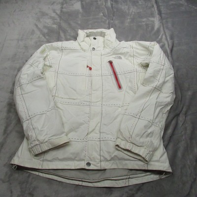 North Face Jacket Womens Medium White Waterproof Insulated Ski RECCO Winter Snow