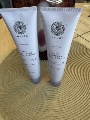 Lacuna Hydrating Soft & Supple Body Serum 2 Pack x 5 Oz. With Pump New