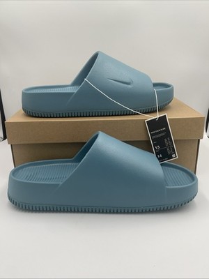 Nike Calm Slide Shoes Mens Size 13 Smokey Blue Slip On 