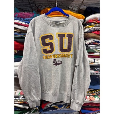 Reebok Shaw University Bears Sweatshirt Mens 2XL Gray Crewneck Collegiate SU
