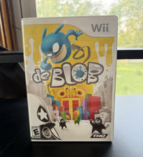 de Blob for Nintendo Wii E-Rated Action Adventure w/ Case Disc & Manual. CIB