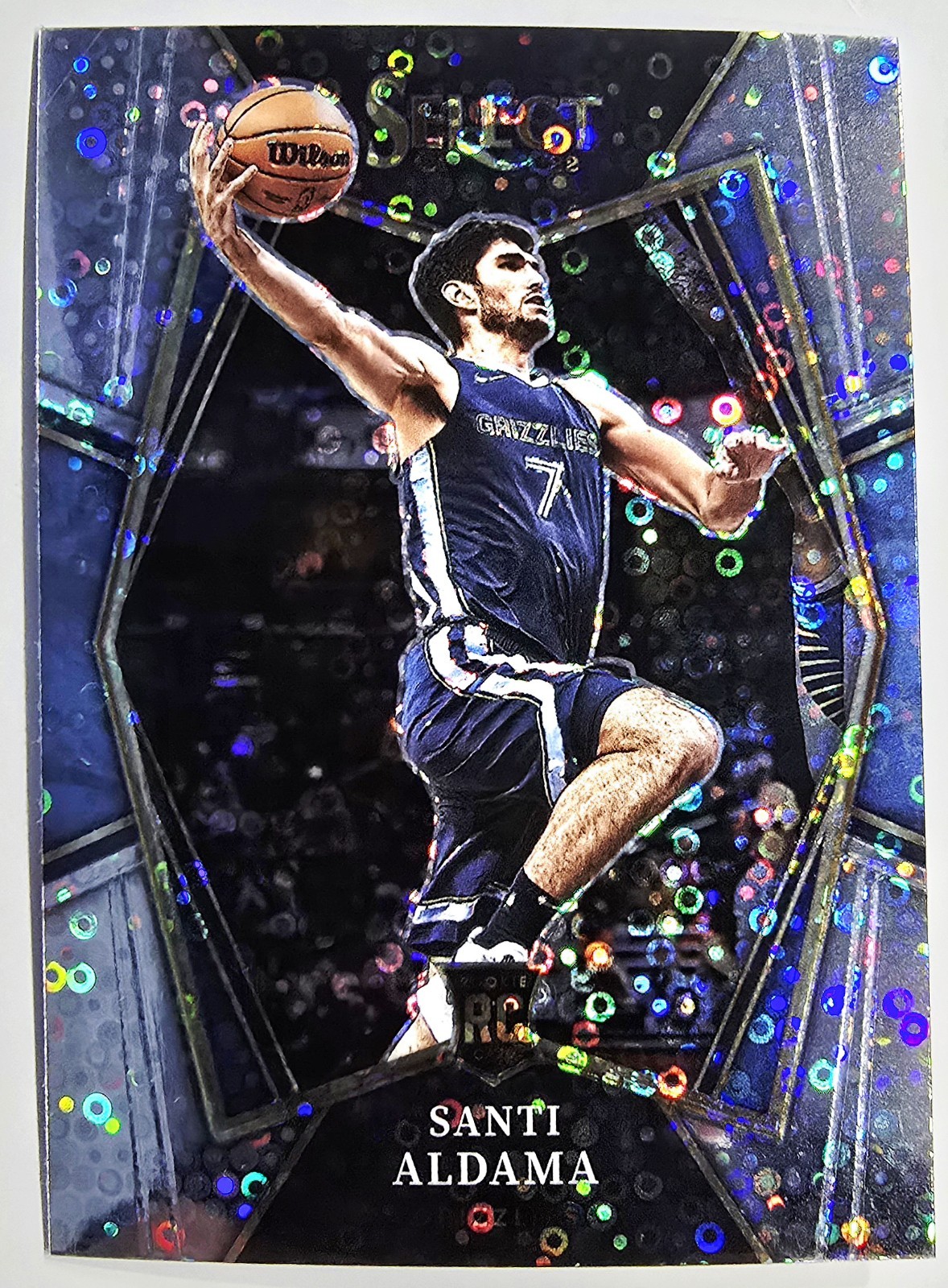 2021-22 Panini Select Fast Break Disco Santi Aldama Rookie RC Premier Level #101