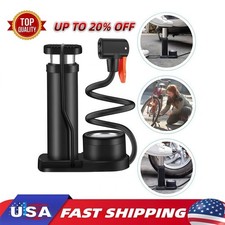 Bike Pump Mini Portable Motor Bicycle Foot Pump Pressure Gauge Tire Air Pump