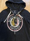 Chicago Blackhawks ice hockey zip up hoodie black ladies small — photo 2