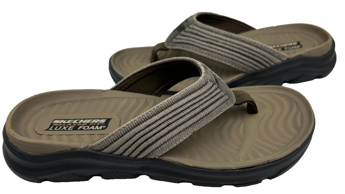 Mens Skechers Alcano Vencino Flip Flops Thong Sandals Sz 7 Relaxed Luxe Comfort Skechers Men main image 3