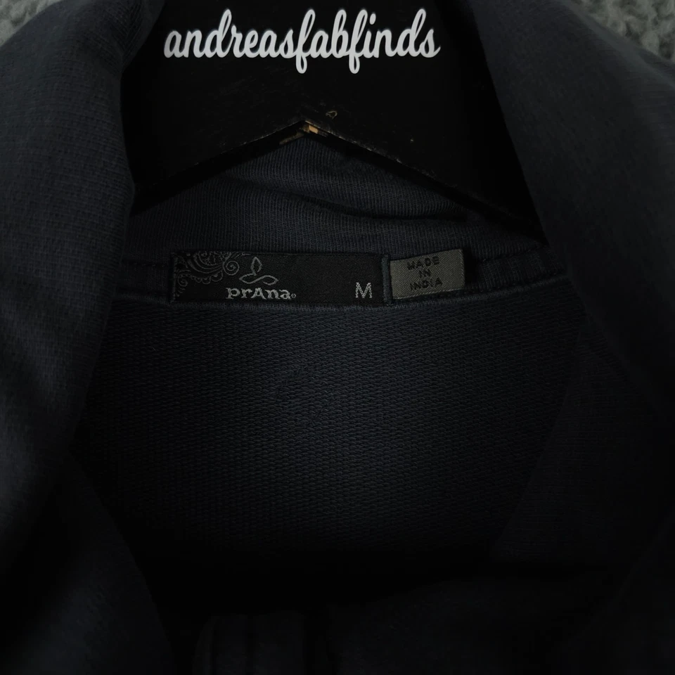 Chaqueta prAna Mujer Gris Medio Candice Algodón Orgánico Abotonada Terry Atletismo Foto 3 de 4