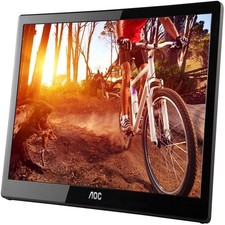 AOC e1659Fwu 16-Inch Ultra Slim Powered Portable Monitor w/ ION Projector