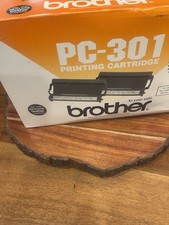 One New Genuine Brother PC-301 Printing Printer Cartridge Black (1 left in box)