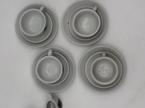 Vintage Child Porcelain 37pcs Mini Play Tea Set Christmas Tree, Teddy Bear Gifts - Picture 7 of 18