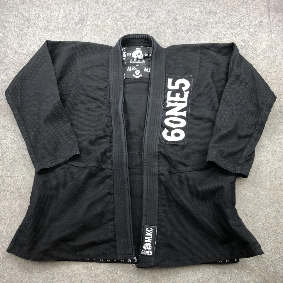 MKC 6ONE5 Sumner BJJ Gi куртка A0L череп нашивка Co жемчуг плетение черный джиу-джитсу - Изображение 3 из 4