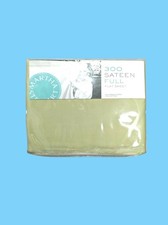 Martha Stewart Flat Sheet Full Size Sateen Mattress Bedding 300 Thread Count