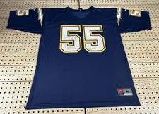 Vintage San Diego Chargers Jr. Seau Jersey Size Large Nike Mesh NFL 90s SnapBack