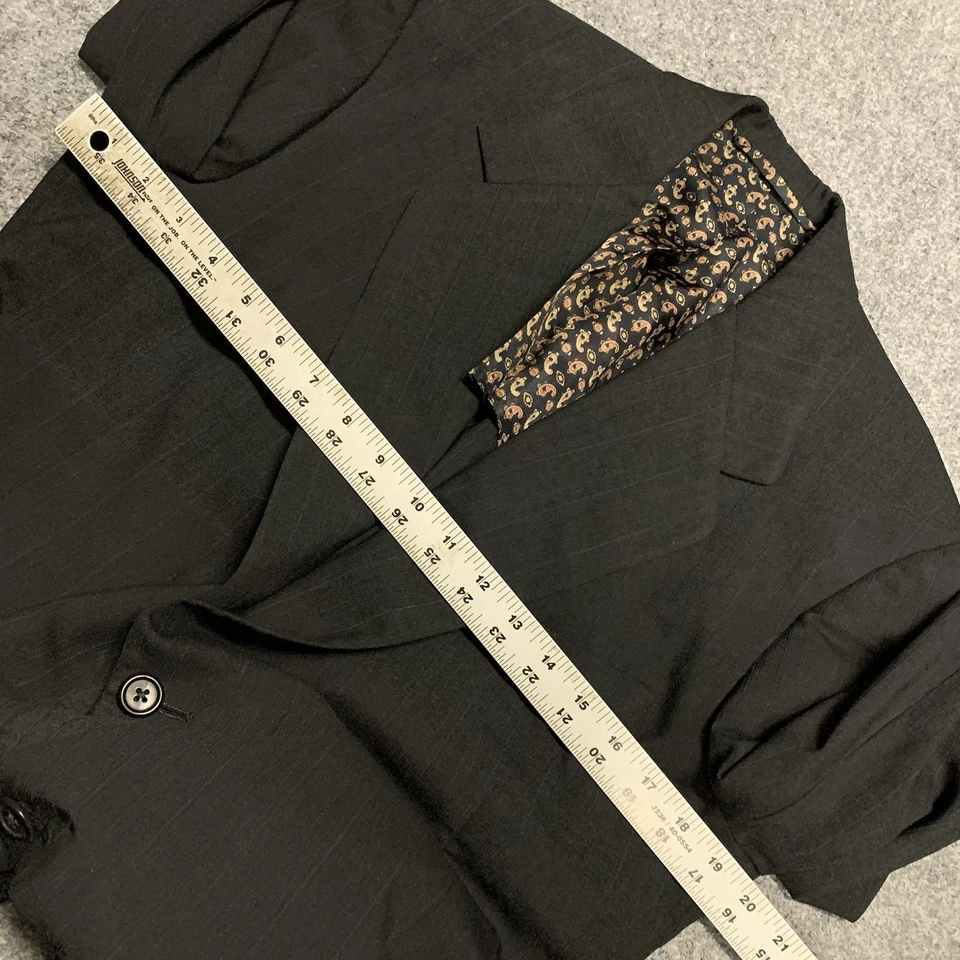 Blazer masculino sob medida Oxxford Clothes Carroll & Company tamanho 40R? Super 100’s - Imagem 4 de 4