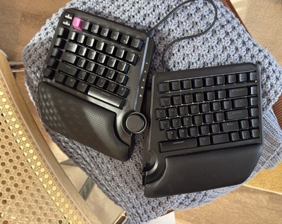 Cloud Nine C959 ErgoTKL Ergonomic Split Mechanical Keyboard w/ Wrist Rests