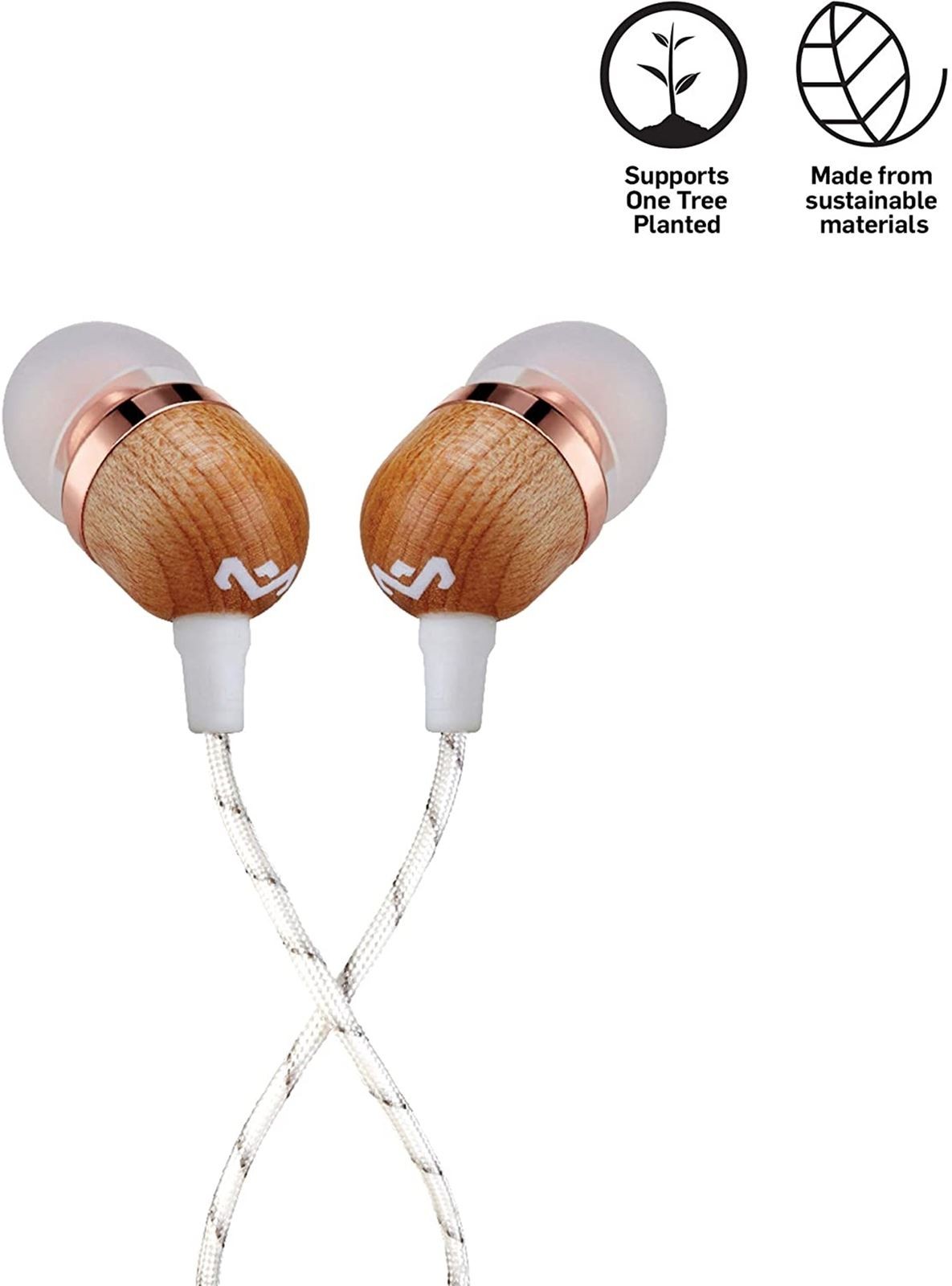 House Of Marley Smile Jamaica Copper Headphones Earphones W/Mic