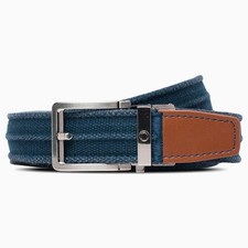 Nexbelt Balboa Harbor Navy Washed Canvas Belt NEW 1.38" Cut To Size
