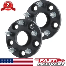 2PC 15mm Silver Wheel Spacers | 5x114.3 5x4.5" Hubcentric 60.1 Hub | 12x1.5 Stud