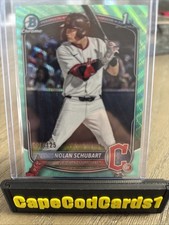 2025 Bowman Draft - Chrome Nolan Schubart #BDC-192 Aqua Wave Refractor /125 (RC)