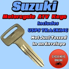 Suzuki Motorcycle ATV keys Cut to Code spare key codes C69510-C78897