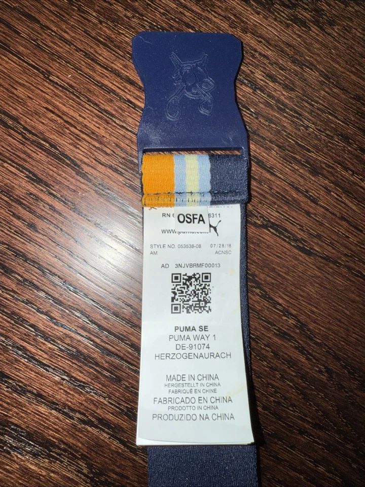 NUEVO Cinturón de Golf Puma Rickie Fowler Azul y Naranja - OSFA Foto 2 de 3