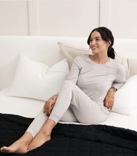 Kyte Baby Women  s Jogger Pajama Set Oat - Large