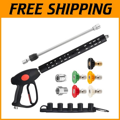 #ad Replacement Pressure Washer Gun w Extension Wand 5 Nozzles $65.25