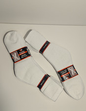 6-18 Pairs White Crew Socks Mens Size 10-13 High Cotton Blend Sports Socks XL