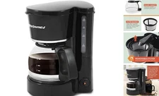 Maxi-Matic  Automatic Brew & Drip Coffee Maker with Pause N Serve 5-Cup Black