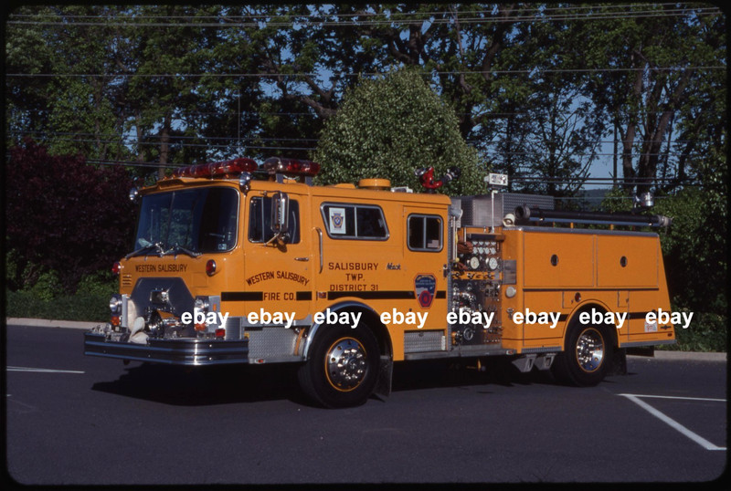 Western Salisbury FC PA 1986 Mack CF Ward 79 pumper Fire Apparatus Slide