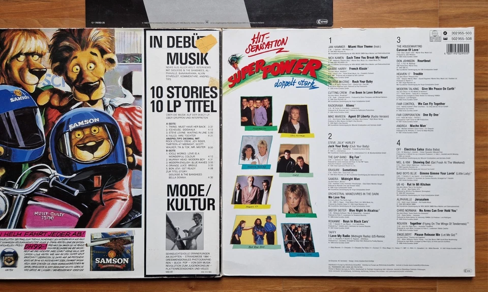 alphaville Falco et al 3x Vinyl Super Power DEBÜT 07/84 Magazin LP Nackt Im Wind - Bild 4 von 4