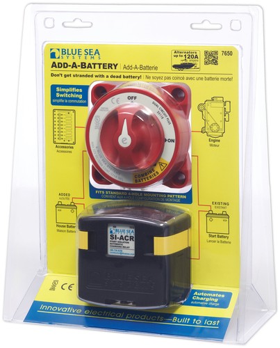 Blue Sea - 7650-BSS Solenoid Add A Battery  (1EA)