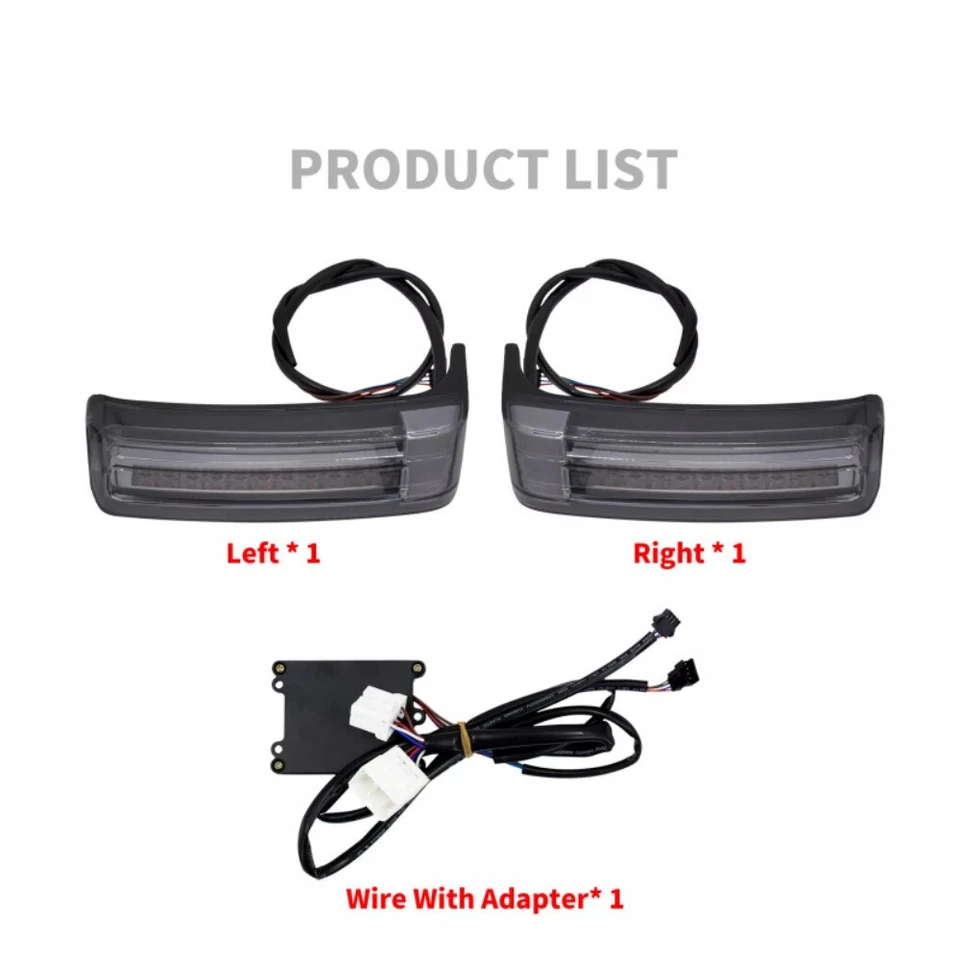 LED Saddlebag Run Brake Turn Light For Harley Touring Road Street Glide '97-'13 - Imagem 2 de 4