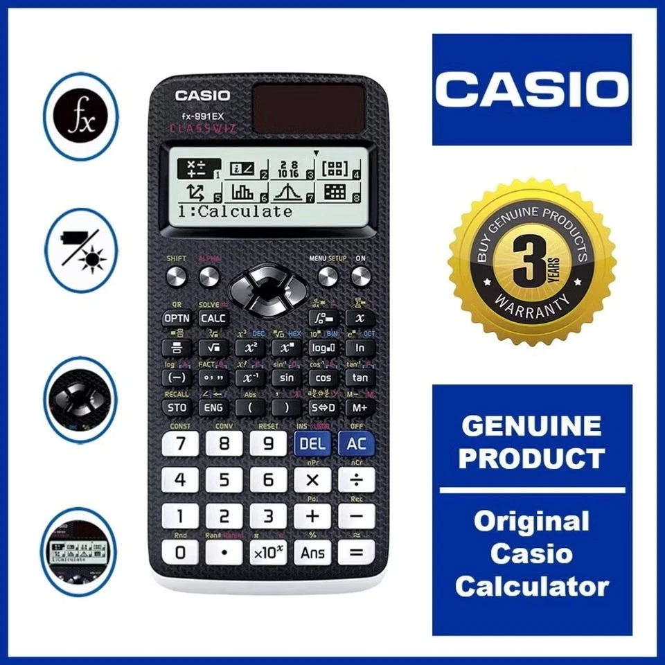 Casio Fx-991ex Classwiz Advanced Engineering Scientific Calculator-552 Function - Image 4 of 4