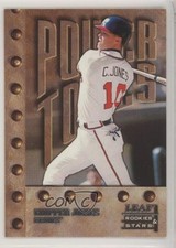 1998 Leaf Rookies & Stars Power Tools Chipper Jones #146 HOF g9j