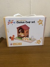 Jumini Wooden Farm Collection Wood Toys 18m+  Chicken Coop Set Kids Gift Toy