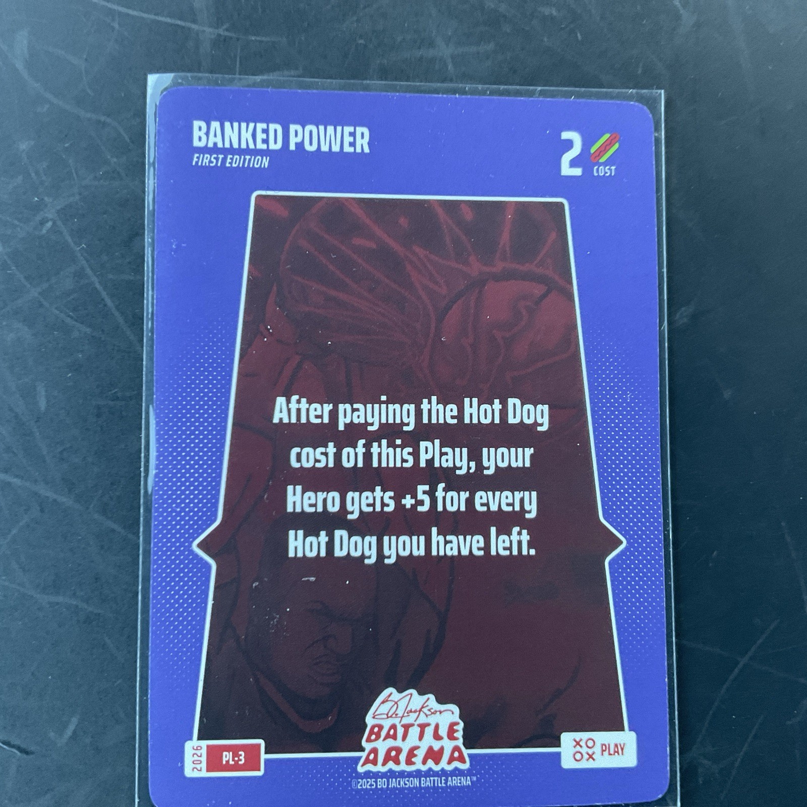 Bo Jackson Battle Arena PL-3 SP Banked Power Play Card RARE