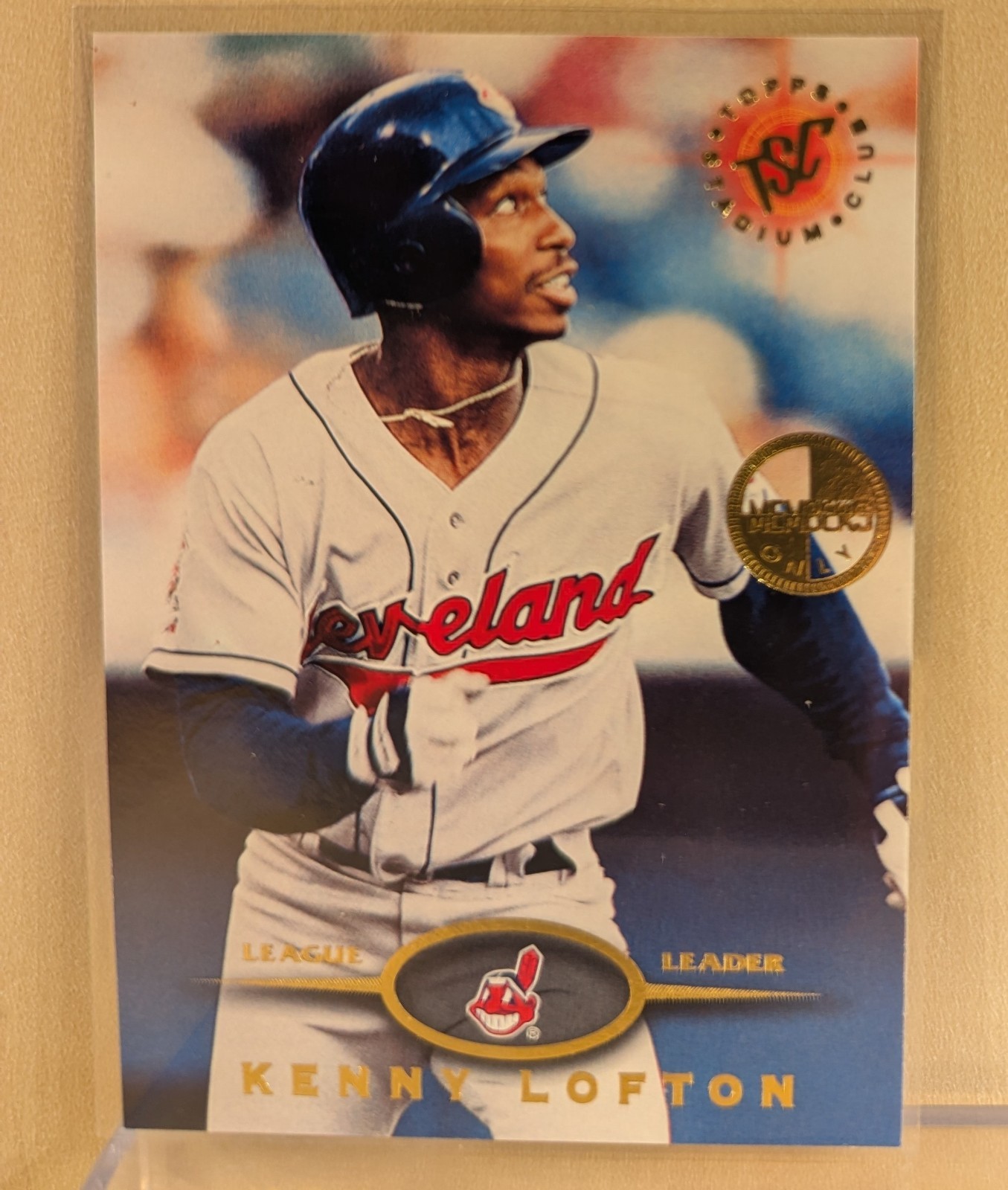 1995 Stadium Club MEMBERS ONLY #470 Kenny Lofton Indians RARE STAMP PARALLEL