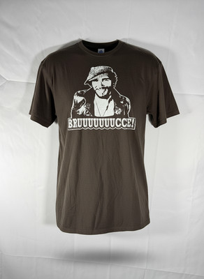 Solid Threads BRUUUUUUCCE Bruce Springsteen Graphic Tee Mens XL Brown T Shirt