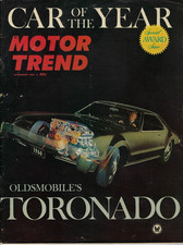 1966 Oldsmobile Toronado Car Of The Year In Vintage Motor Trend Magazine 1966 Oldsmobile Toronado Car Of The Year In Vintage Motor Trend Magazine