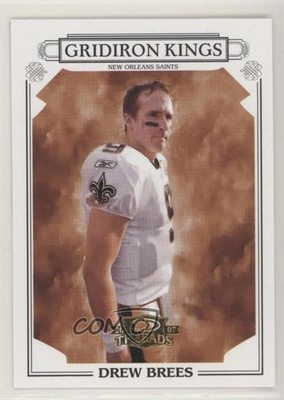 2007 Donruss Threads Pro Gridiron Kings Drew Brees #PGK-18 HOF 03rx