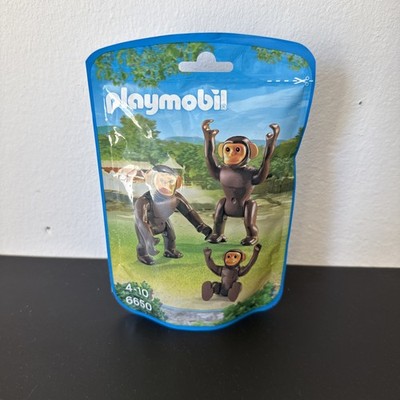 Playmobil 6650 2 Schimpansen mit Baby Neu & OVP von 2014 Affen für Zoo /Tierpark